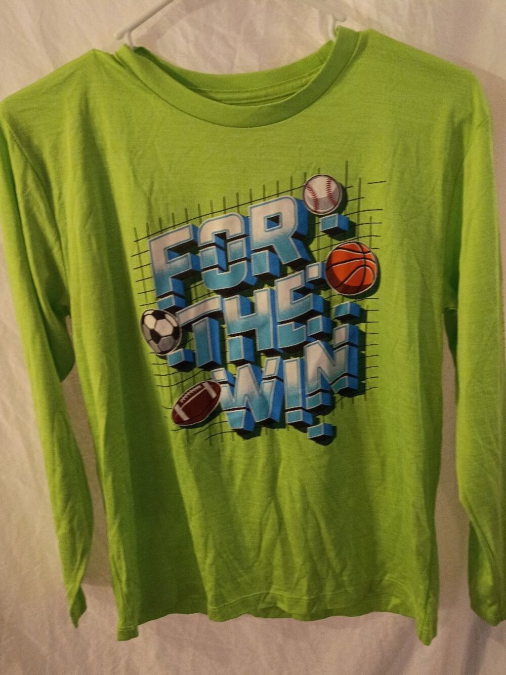 Boys Large Tek Gear Long Sleeve Graphic Teeq
